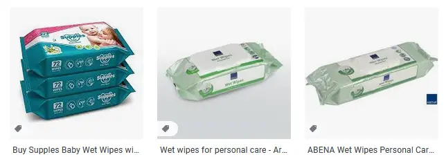 Baby wipes might contain some oil while generic wet wipes can be either infused with a detergent or too damp - excercise caution while using those.