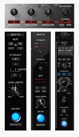 Audio FX section examples.