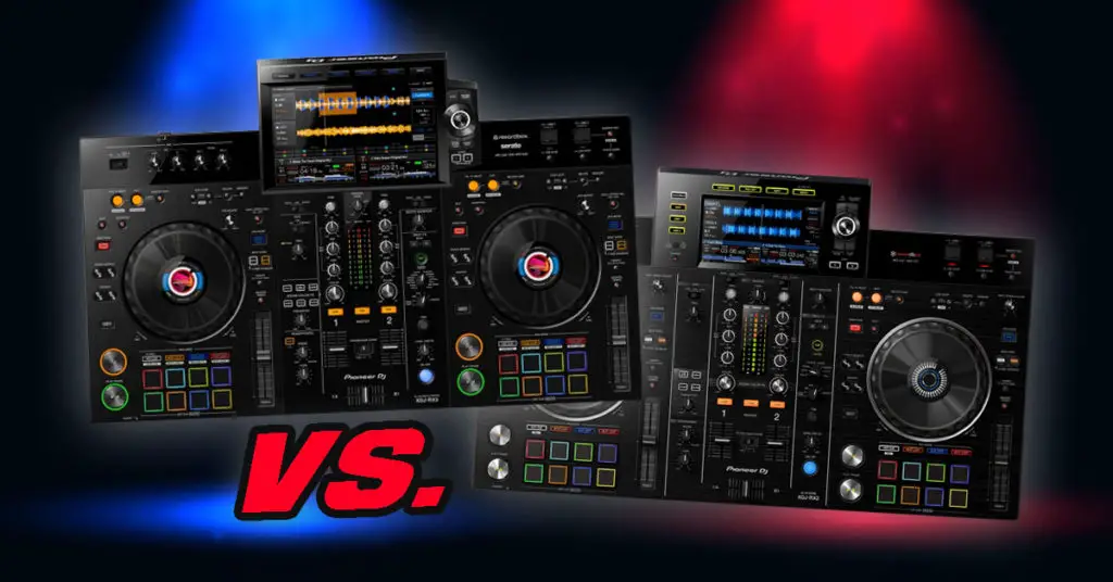 Pioneer XDJ-RX2 vs. Pioneer XDJ-RX3 DJ controller comparison.