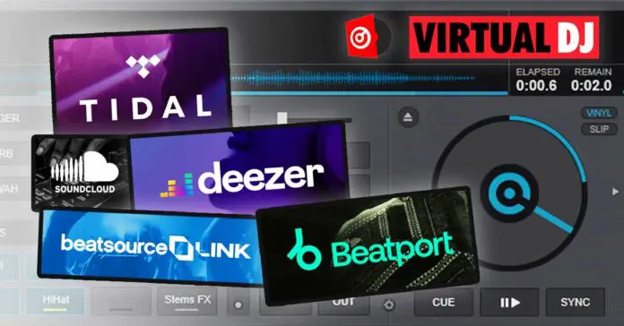 Virtual DJ music streaming services integration