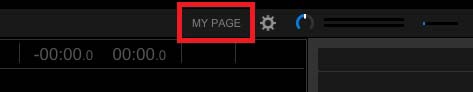 "My Page" button.
