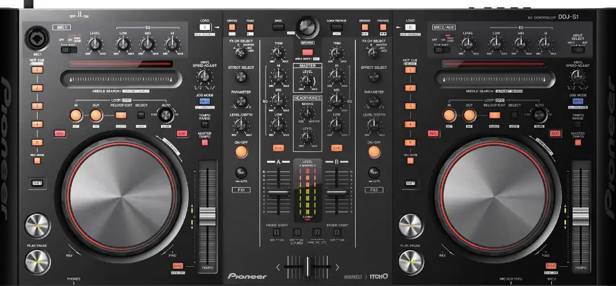 The Pioneer DDJ-S1 - one of the first Pioneer DDJ series controllers (2011).