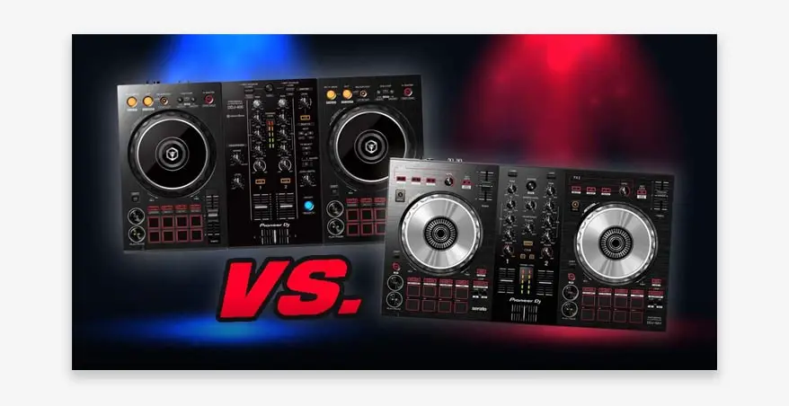 Pioneer DDJ-400 vs. Pioneer DDJ-SB3 - Head to head DJ gear comparison article.