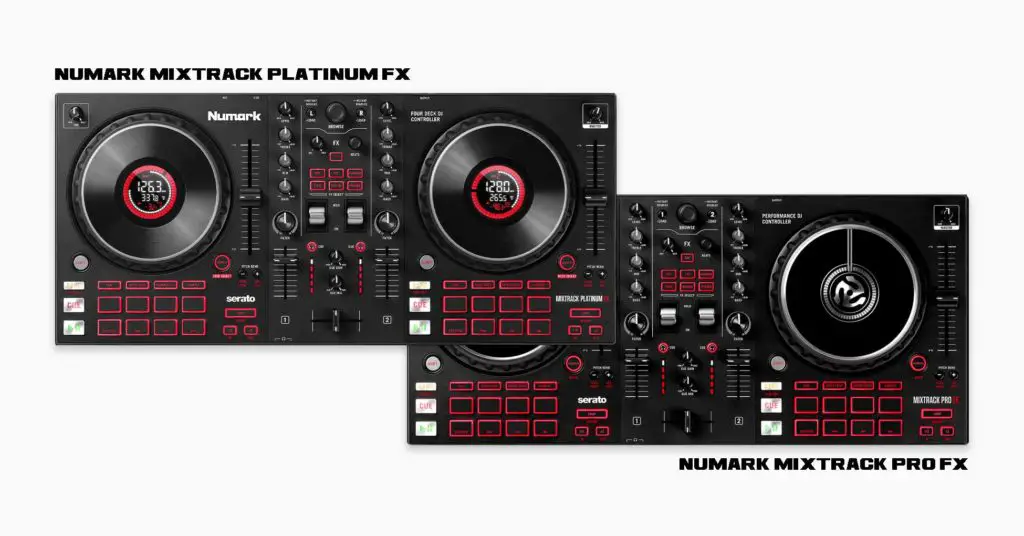 Numark Mixtrack Pro FX vs. Numark Mixtrack Platinum FX.