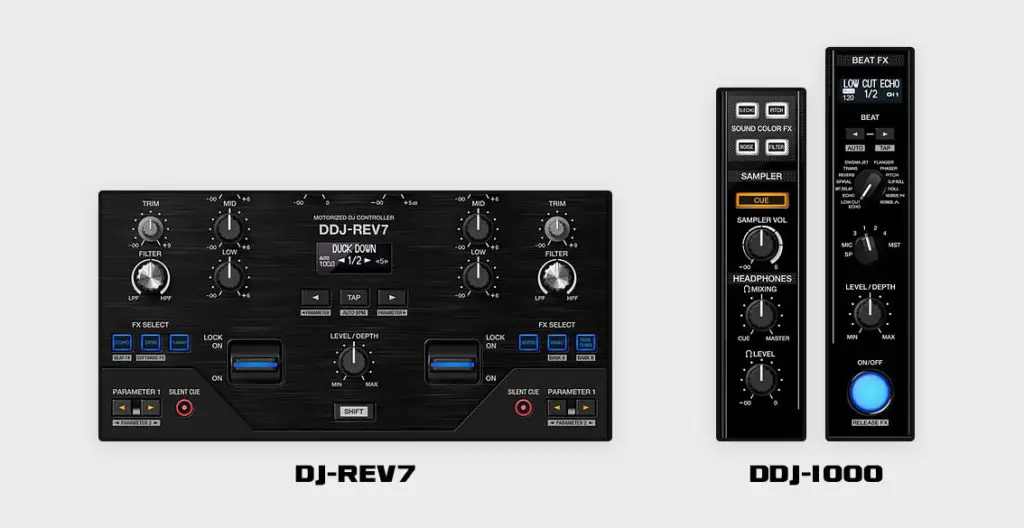 The way you control your audio FX is different on both devices.