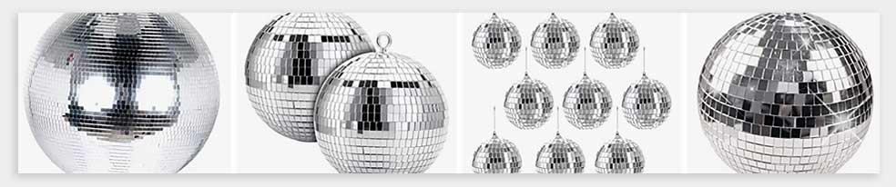 Classic disco balls are available in lots of different sizes.