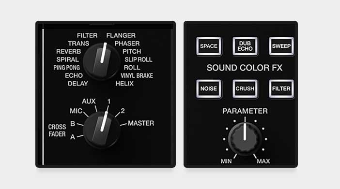 All the audio FX available on the Pioneer XDJ-RX3 (besides the Pad Release FX).