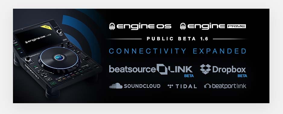 Engine OS firmware on the Denon DJ Prime 4, alongside with the device's wi-fi capabilities let you make use of quite a few music streaming services for sourcing your tracks.