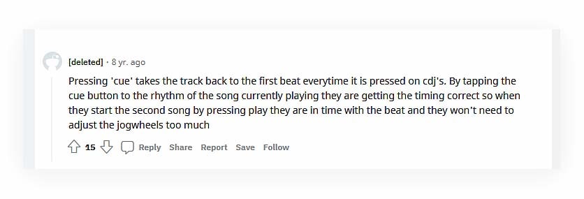 Quick and on-point explanation found on the r/Beatmatch subreddit. | Source: https://www.reddit.com/r/Beatmatch/comments/1uf75t/what_is_that_tapping_thing_that_people_do_on_the/