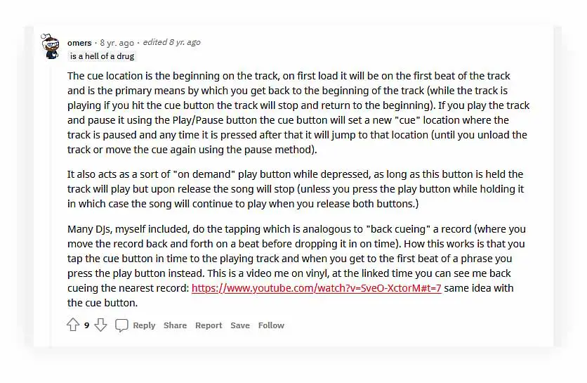 u/Omers explaining the matter on the r/Beatmatch subreddit. | Source: https://www.reddit.com/r/Beatmatch/comments/1uf75t/what_is_that_tapping_thing_that_people_do_on_the/ | Linked video: https://www.youtube.com/watch?v=SveO-XctorM#t=7