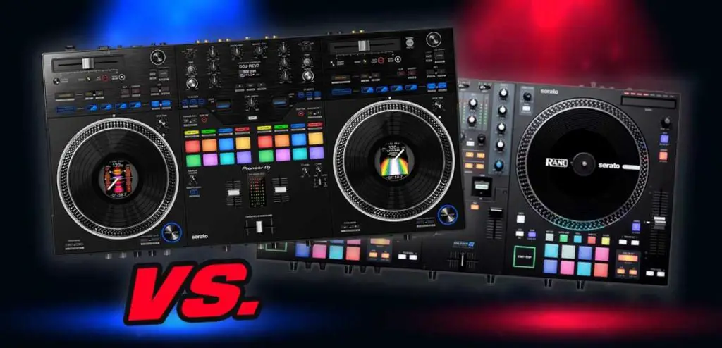 Pioneer DDJ-Rev7 vs. Rane One.