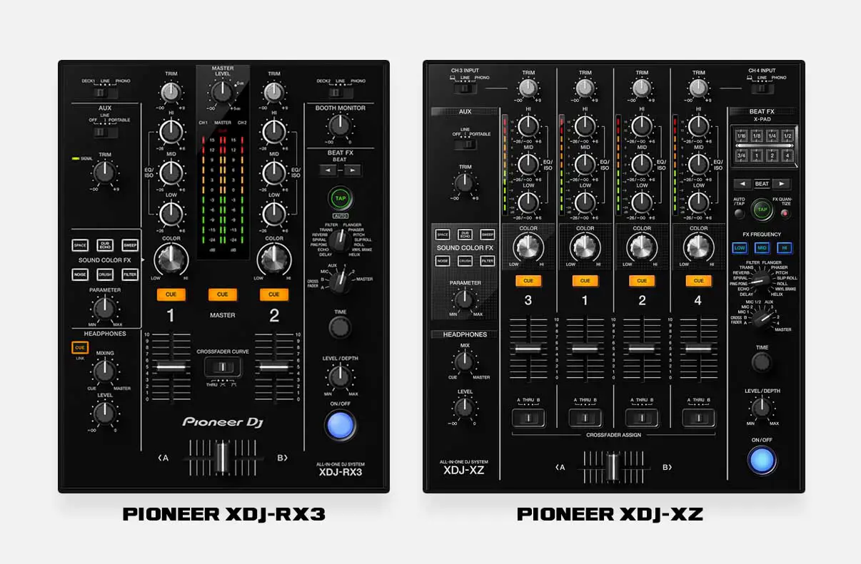 Pioneer XDJRX3 vs. XDJXZ (Which One Is Better?) djgear2k