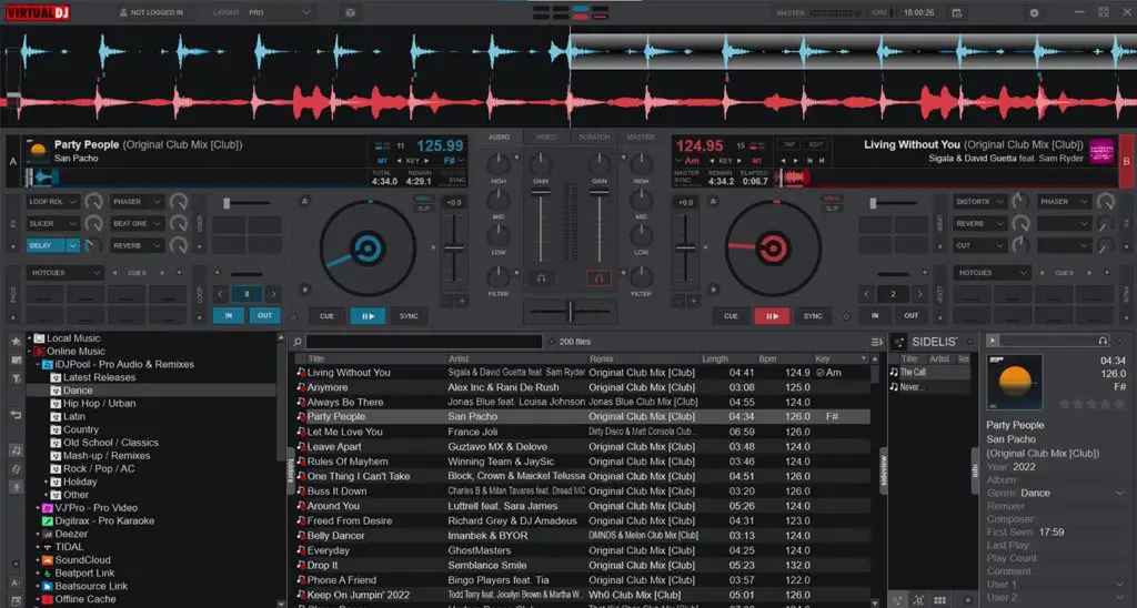 Did you know that Virtual DJ is free for non-commercial controller-less use?