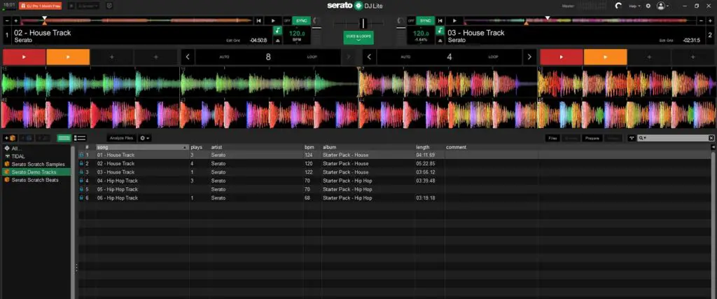 Serato DJ Lite is a great starting point if you own a compatible DJ controller, but it's really limited in comparison to its Pro version.
