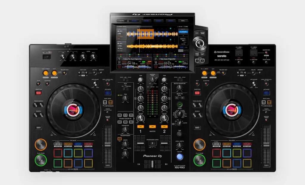 Pioneer XDJ-RX3 top view.