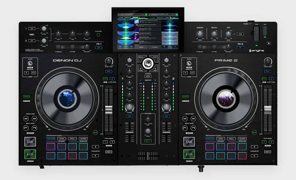 Denon DJ Prime 2 top view.