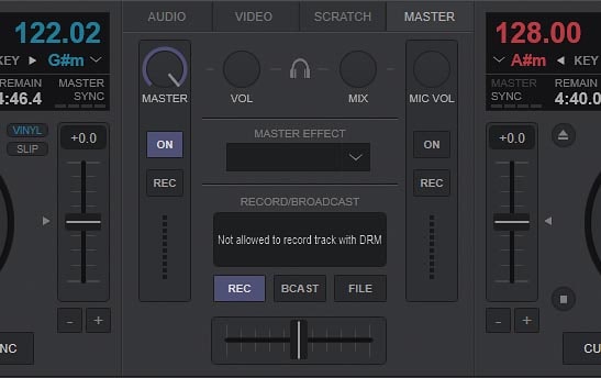 "Not allowed to record track with DRM" message pops up in Virtual DJ - what does it mean?