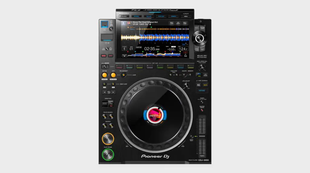 Pioneer CDJ-3000 top view.