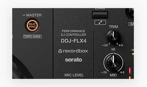 The Pioneer DDJ-FLX4 is compatible with Rekordbox & Serato DJ, however it does not unlock the full version of Serato DJ Pro.