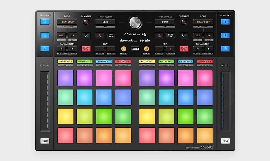 Pioneer DDJ-XP2 top view.