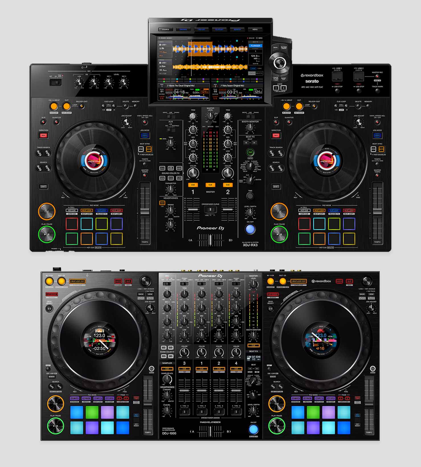 Pioneer DDJ-1000 vs. XDJ-RX3 (New Comparison) - djgear2k