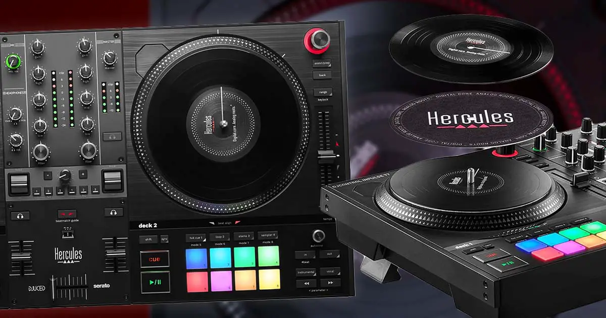 Hercules DJ Control Inpulse T7 2-Channel Motorized DJ Controller for Serato  and Djuced