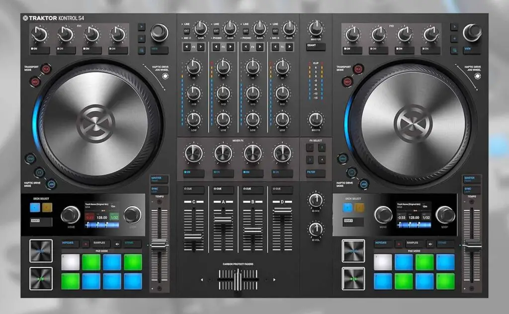 The Traktor Kontrol S4 Mk3 is still a great professional DJ controller with a feature set virtually identical to more recent digital DJ devices.