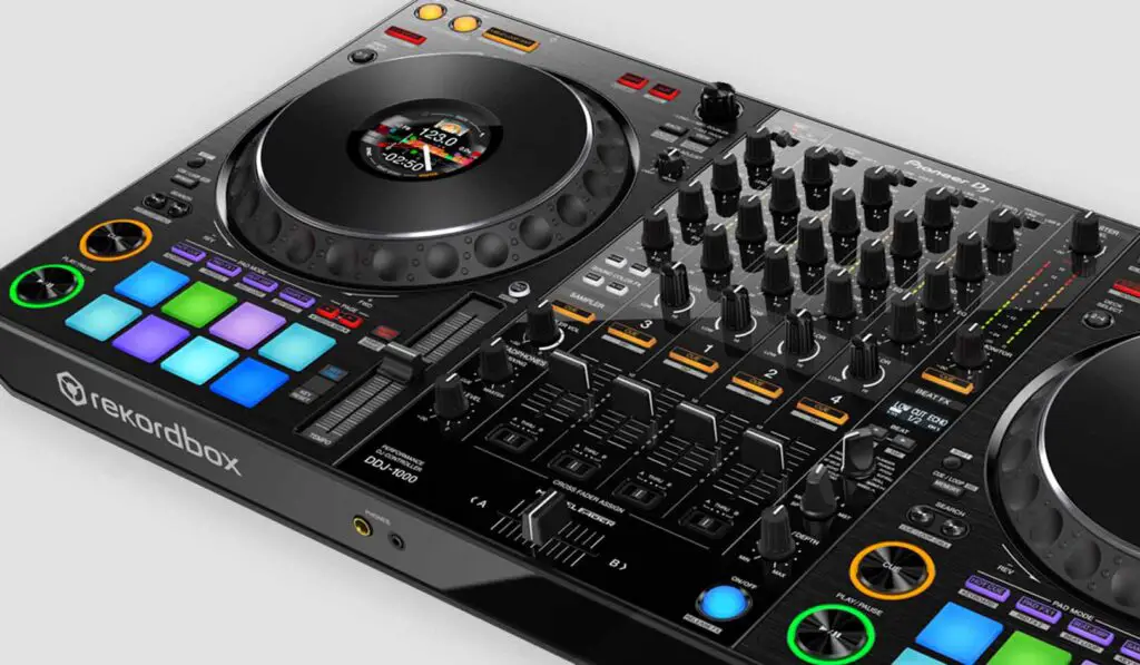The Pioneer DDJ-1000 is a dedicated Rekordbox controller, while the DDJ-FLX10 can make use of both Rekordbox and Serato DJ software.