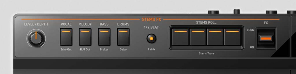 The Groove Circuit section with the Serato overlay sticker applied.